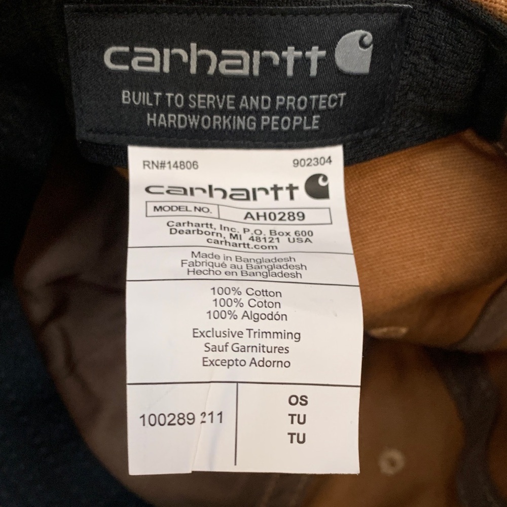 Carhartt Tan Baseball Cap - Picture 3 of 3